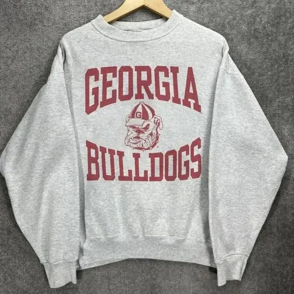 Vintage 90s University of Georgia Bulldogs Sweatshirt, NCAA Georgia Bulldogs Sweaters