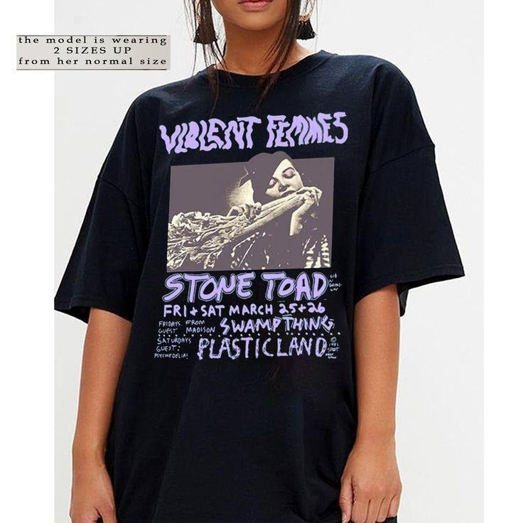 Vintage 90s Violent Femmes Stone Toad Shirt, Violent Femmes Hallowed Ground Vintage 80s shirt,