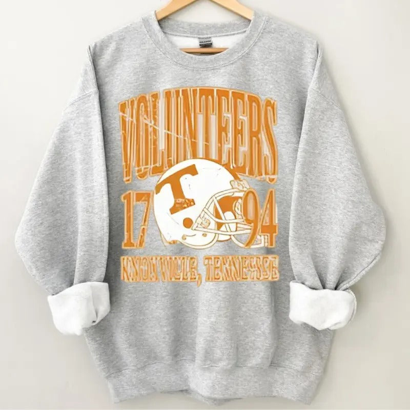 Vintage 90s Volunteers Football Sweatshirt and T-Shirt, Football Game Day T-shirt, Game Day Vibes