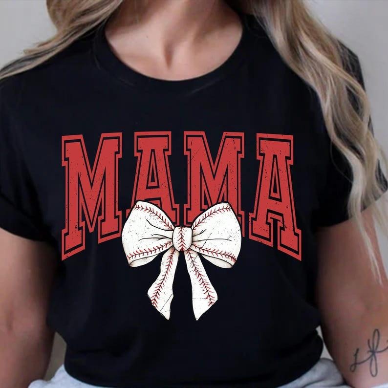 Vintage Baseball Bow Tshirt, Bow Baseball Tshirt, Coquette Baseball Shirt