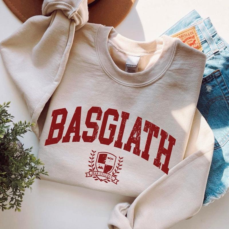 Vintage Basgiath War College Sweatshirt, Fourth Wing Shirt, Violet Sorrengail, Bookish Sweatshirt, Xaden Riorson Hoodie, Fantasy Book Dragon Shirt