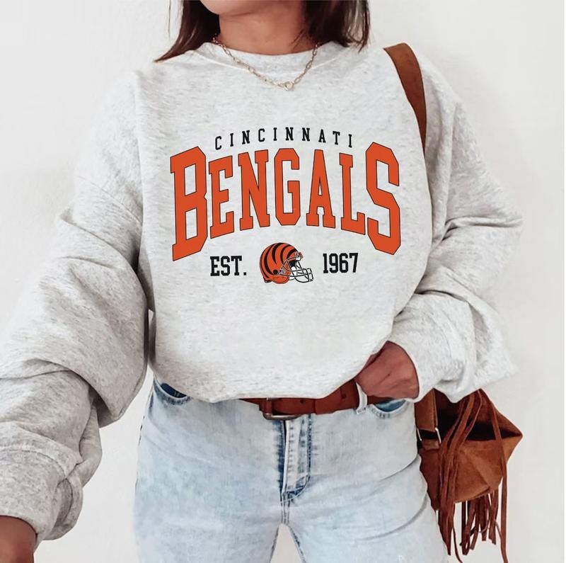 Vintage Cincinnati Football Sweatshirt, Vintage Style Cincinnati Football Sweatshirt, Cincinnati Sweatshirt, Sunday...