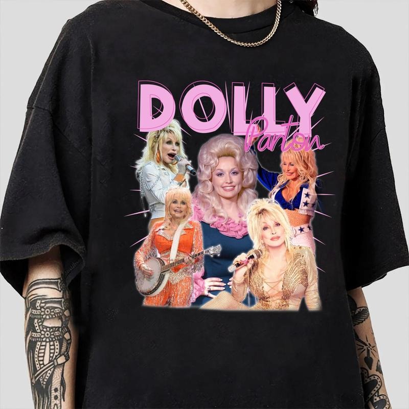 Vintage Dolly Parton Unisex T-Shirt, Matching Country Music T-Shirt, Jolly Family Gifts, Fan Gift