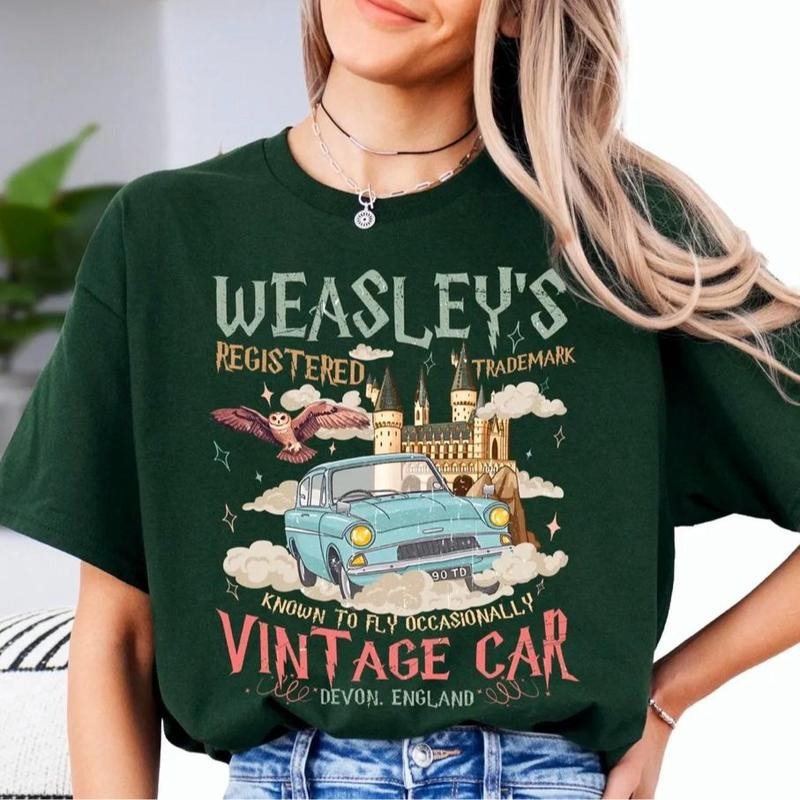 Vintage Flying Car Shirt, Get In Loser We're Going Sweater, Bookish Wizard Shirt, Magical Adventure Sweatshirt, Bookish Shirt