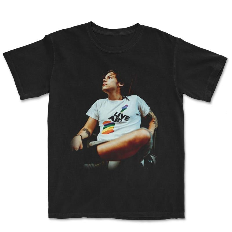 Vintage Frat Boy Harry Graphic Tshirt, One Direction Tees vacation outfits, 90's Clothing Unisex T-shirt Menswear Top