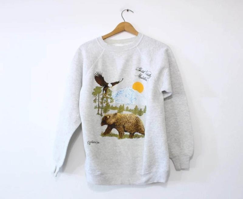 Vintage Great Smoky Mountains Gatlinburg Tennessee Sweatshirt Tennessee Sweater Gatlinburg Shirt Tennessee Shirt National Park Shirt