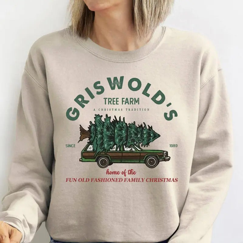 Vintage Griswold Christmas Sweatshirt, Christmas Sweatshirt,Christmas Crewneck,Christmas Vacation, Sand Sweatshirt