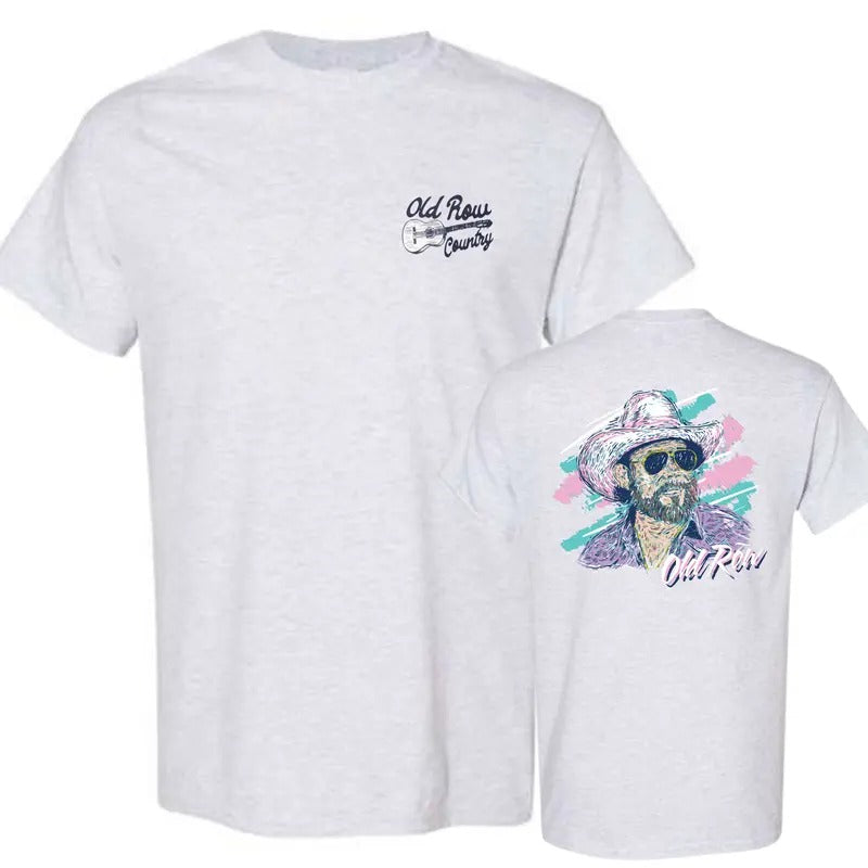 Vintage Hank Williams Jr X Old Row Outdoors 80s T-Shirt, Gift Mens