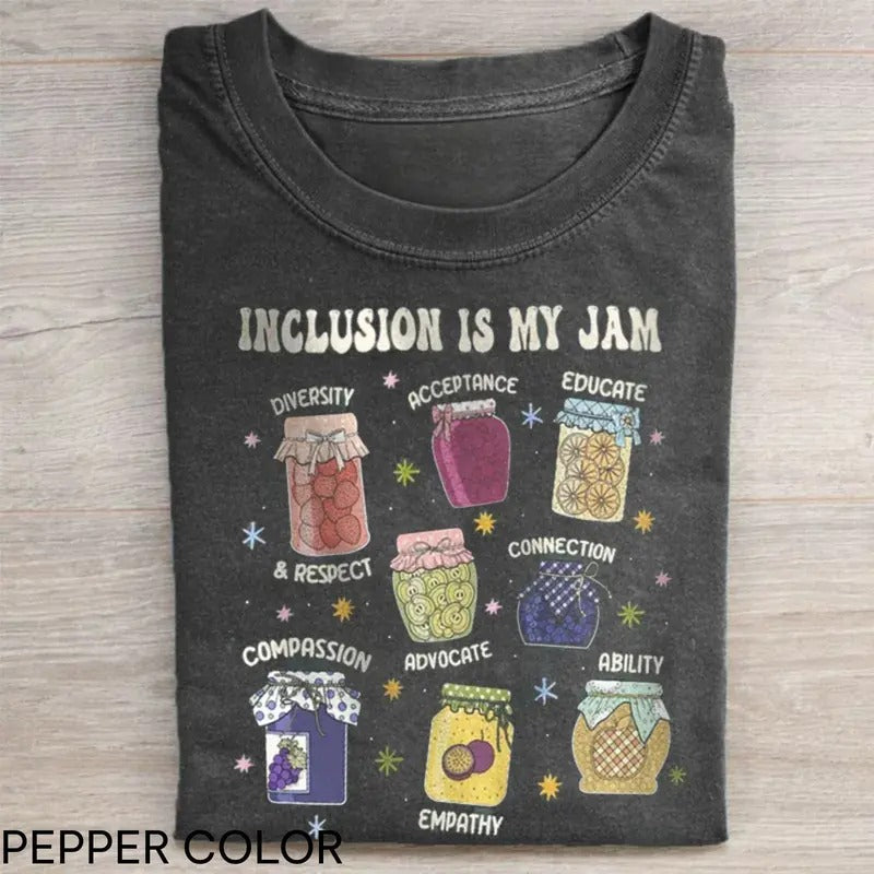 Vintage Inclusion Is My Jam T-shirt, Neurodiversity Shirt, Inclusion Is My Jam, Special Education Teacher, Autism Awareness, Autism Teacher, Inclusion Teacher