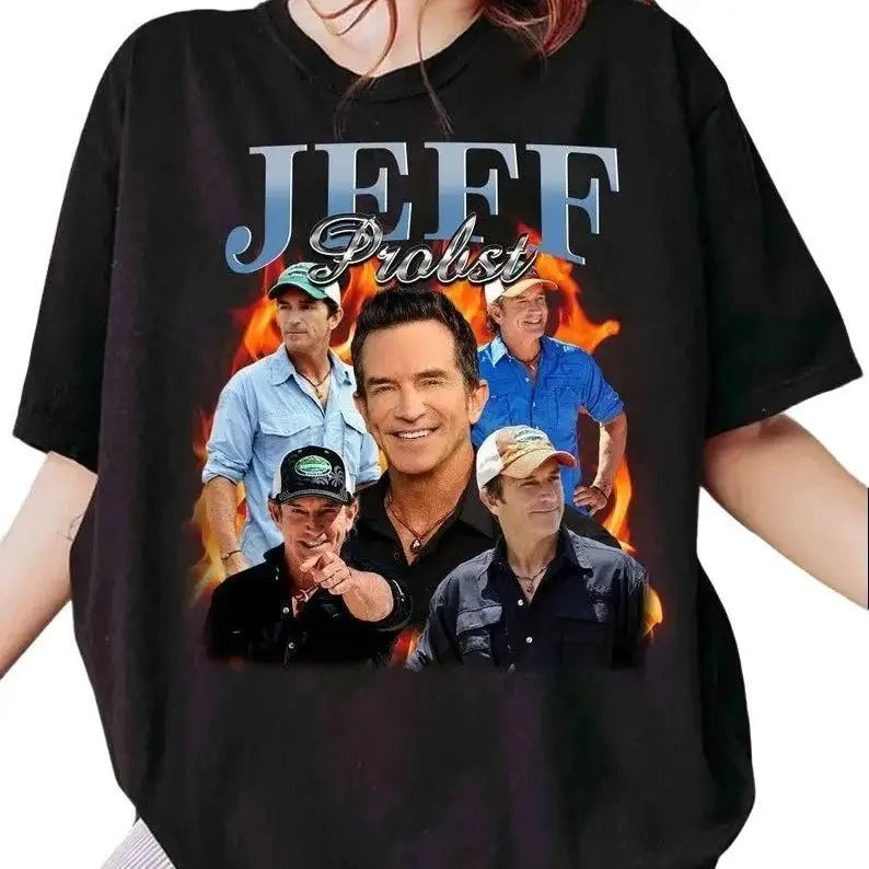 Vintage Jeff Probst Shirt, Jeff Probst Presenter Homage Television Presenter Tee,TV Producer Shirt