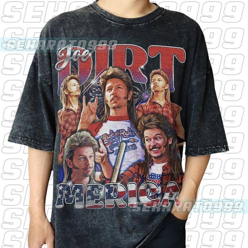 Vintage Joe Dirt Merica Vintage T-shirt, Unisex Shirt, Retro Design, 4th Of July Gift Trending Funny Quote Shirt