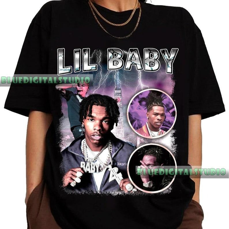 Vintage Lil Baby 90s Bootleg T-Shirt, Lil Baby Tee, Bootleg Hip Hop Shirt, Lil Baby Homage 90s Graphic Tee, Lil Baby Rap Concert Tour Shirt