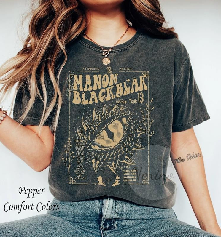 Vintage Manon Blackbeak Throne of Glass T-Shirt, Sarah J Maas tshirt, Rowan Whitethorn shirt, ACOTAR Crescent City Rhysand, Book Lovers Shirt