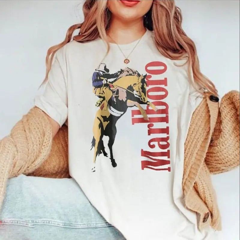 Vintage Marlboro Cowboy Wild West T-shirt, sweater and Hoodie