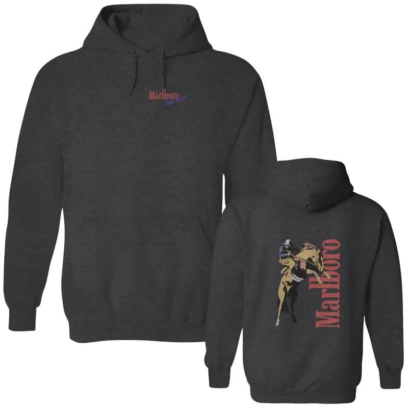 Vintage Marlboro Cowboy Wild West Double Sided Hoodies, Country Music T-shirt, sweater and Hoodie