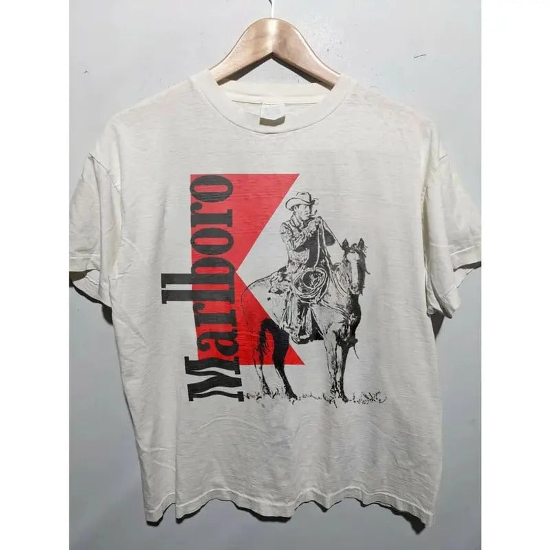 Vintage Marlboro Cowboy Wild West Shirt, Country Music Shirt, Cowboy Shirt, Boho Shirt, Cowboy Tshirt, Country Music T-shirt, sweater and Hoodie 2 sides