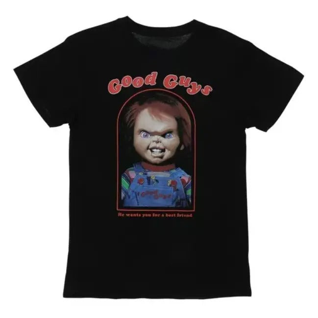 Vintage Men Child's Play Chucky 'Good Guys' Graphic T-shirt Top For Men Women, Halloween Tee Fall Shirt, Halloween Party Shirt, Spooky Season Shirt