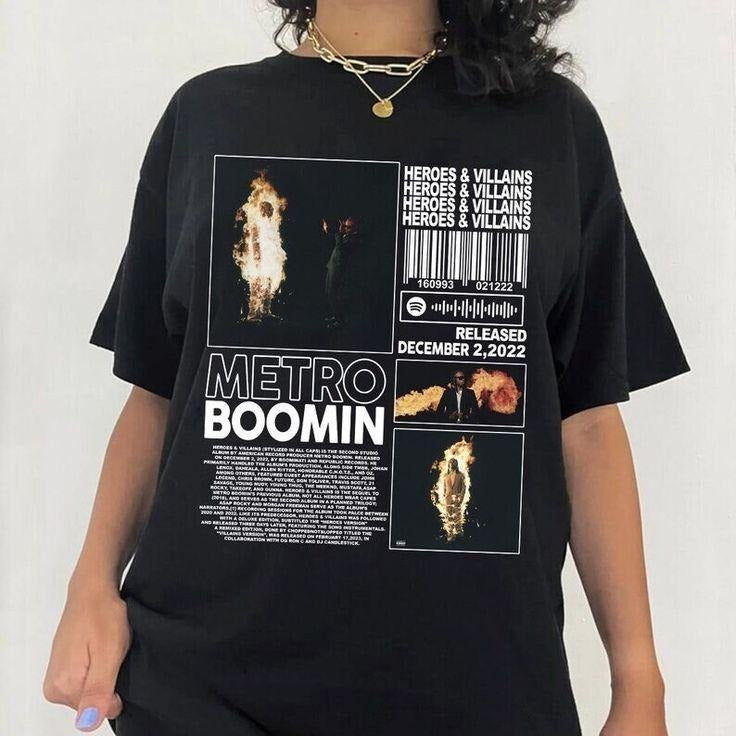 Vintage Metro Boomin T-Shirt, Metro Boomin Retro 90s Gift For Fan, Gift Women and Men T shirt, Metro Boomin Graphic Tee
