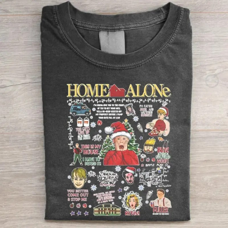 Vintage Movie Christmas T-shirt, Christmas Sweatshirt, 90' Graphic tee Womenswear Top