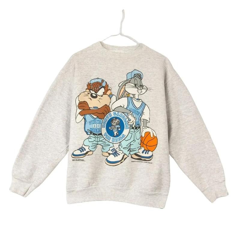 Vintage NCAA North Carolina Tar Heels Looney Tunes Sweatshirt