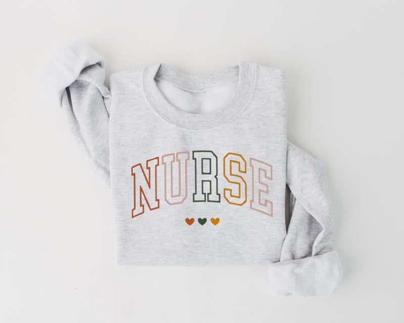Vintage Nurse Sweatshirt, Retro Nurse ER RN Shirts, Nurse Week, Shirt For Woman, Nursing Shirt, Nursing School Tee, Nurse Graduate, New Nurse, Nurse Appreciation Gift