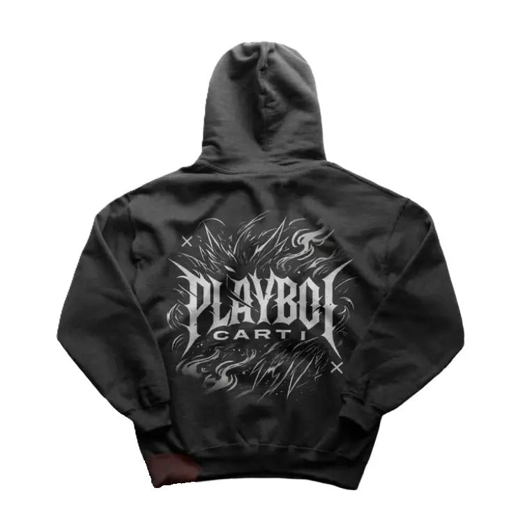Vintage Playboi Carti Hoodie - ALL RED, Playboi Carti Merch, Unisex HipHop Hoodie, Gift for Rap Lovers, Premium Music Apparel, Menswear Womenswear Top