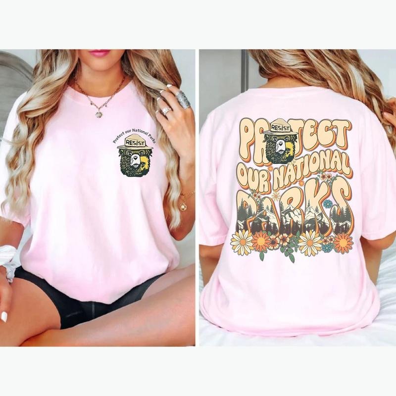 Vintage Protect Our National Parks Shirt, Earth Day gift, Mothers Day Shirt, Resist T-Shirt Hoodie, Sweatshirt