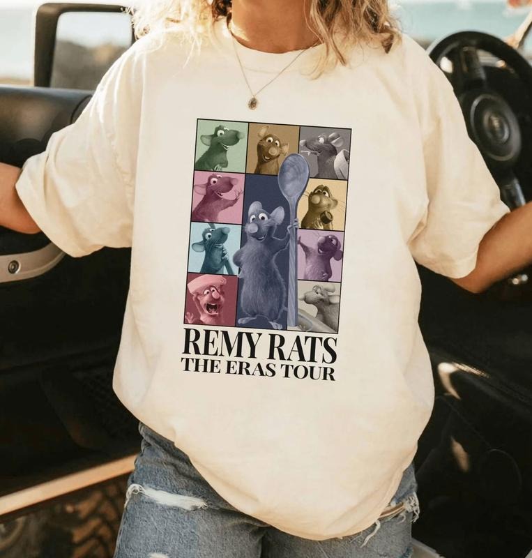 Vintage Remy Rats The Eras Tour Shirt, Vintage Remy Rats Shirt, Mouse Chef Shirt, Rats Chef Shirt, Ratatouille Movie Shirt Top Womenswear