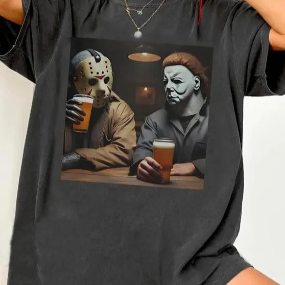 Vintage Retro 90s Halloween Movies Shirts - Sweatshirt - Hoodie, Halloween Movies Tee, Funny Halloween Characters Sweatshirt, Hoodie, Fall Season, Tee Print