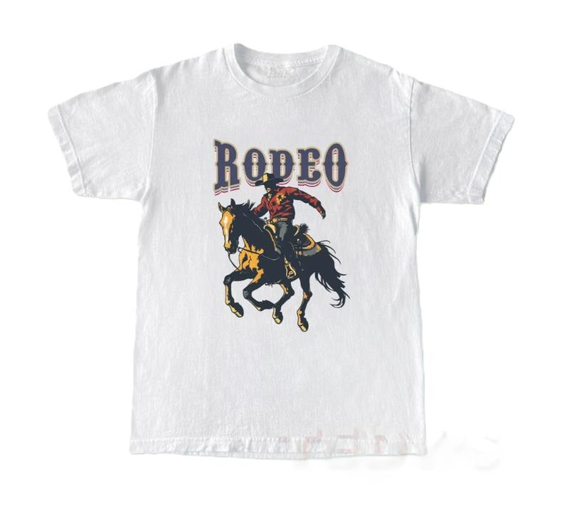 Vintage Rodeo 90s Graphic Cowboy T-Shirt, 2000s Graphic Western Shirt, Retro Cool Tee, Rodeo Unisex Shirt, Wild West Gift