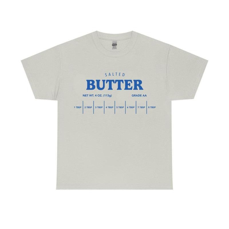 Vintage Salted Butter Funny TShirt, Retro Graphic Tee, Unisex Shirt - Men's and Women Casual Cotton Streetwear Shirt