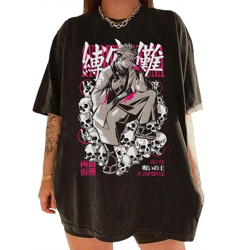 Vintage Sukuna Shirt, Itadori Shirt, Ryomen Sukuna Shirt, Anime Shirt, Manga Shirt, Anime Fan Gifts Shirt