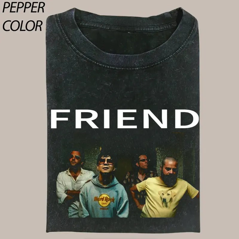 Vintage The Hangover Crewneck Graphic T-shirt, Funny The Hangover Movie Tee, 90's Style Gift For Friend Menswear Top Streetwear