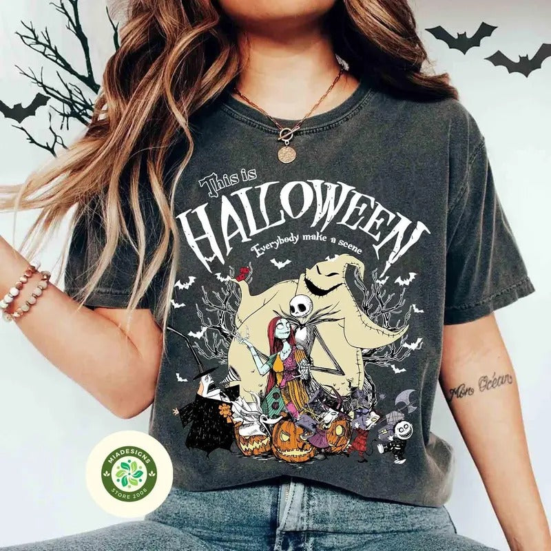 Vintage The Nightmare Before Christmas Shirt, Halloween Shirt, This is Halloween Sweatshirt Hoodie | WearSparks.com