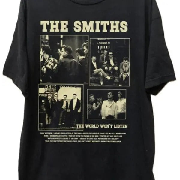 Vintage The Smiths Music Band Shirt, Retro The Smiths Graphic Tee, Music Shirt, Unisex Gift for Fans, Classic T-Shirt, Y2K Clothing, Womenswear Top