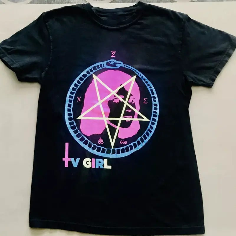 Vintage Tv Girl Band Concert Unisex Gift For Fans Unisex - Music Band Poster Streetwear Human Tshirt Shortsleeve Menswear Top tv girl