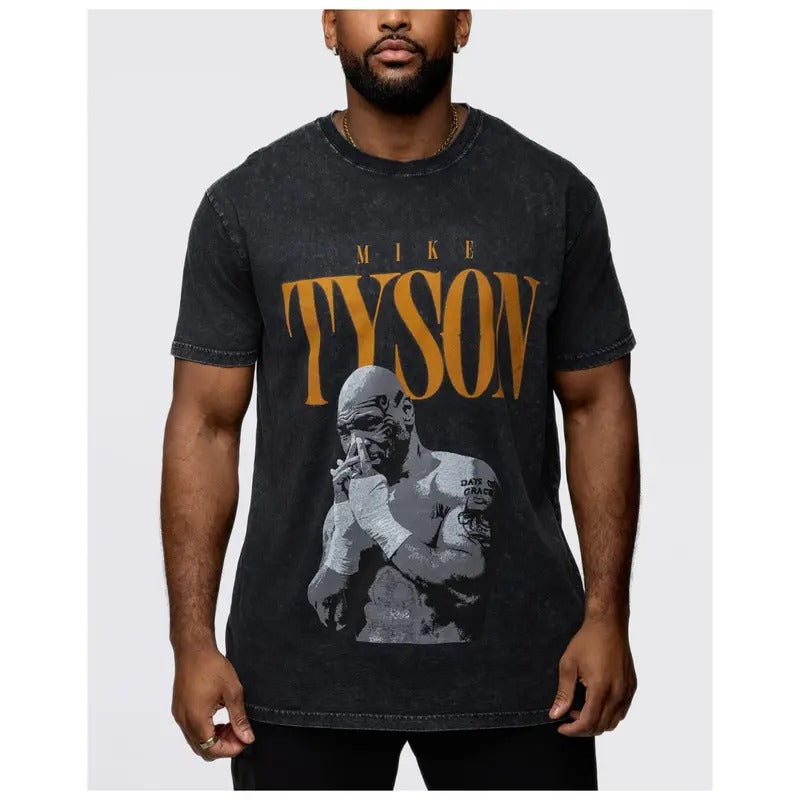 Vintage Tyson, Boxing Fan Shirt, Unisex Graphic Tshirt, Mike Tyson vs Logan Paul, Iron Mike Boxing, Graphic Tee Tops Underwear Crewneck Menswear T Shirt