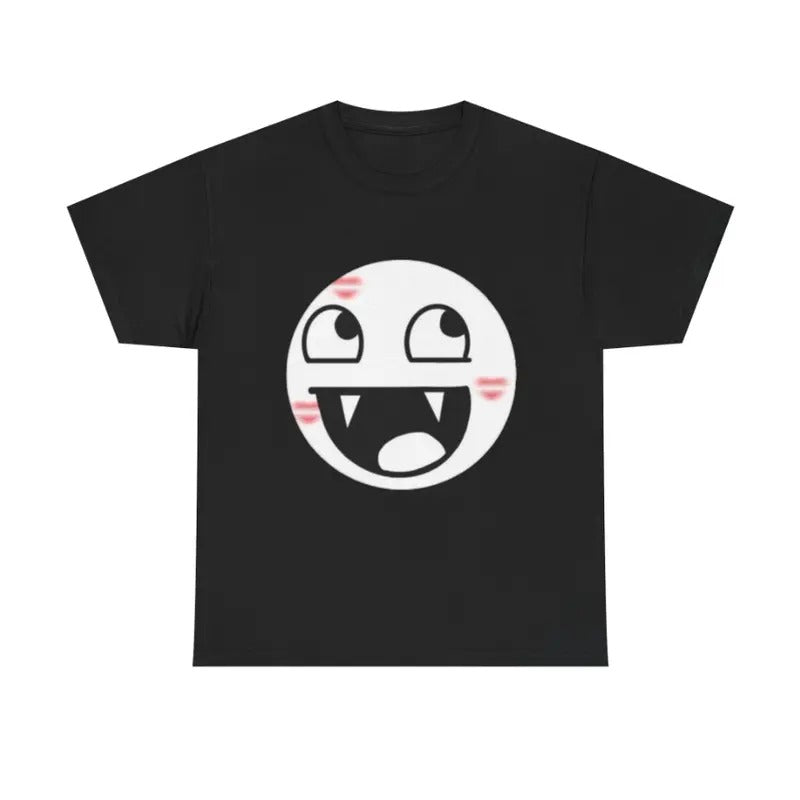 Vintage Vampire Kisses Graphic Tee, Cute Kissy Face Shirt, Fun Cartoon T-Shirt, emo scene clothes, affliction shirt, Unisex Streetwear, Menswear Womenswear Top