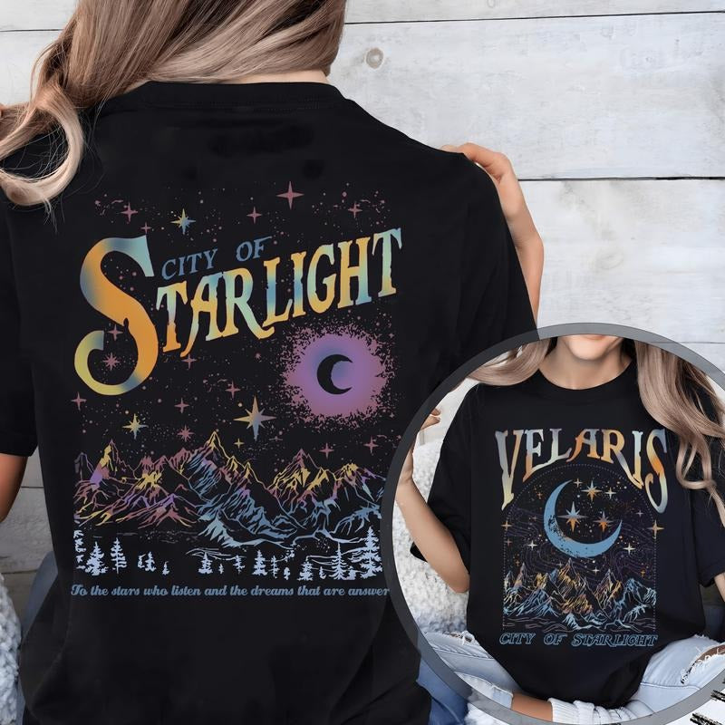 Vintage Velaris City Of Starlight Shirt, The Night Court Shirt, Romance Readers Shirt, Bookish Shirt, Velaris Tee,...