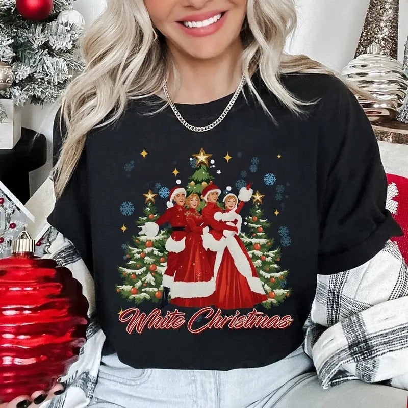 Vintage White Christmas Sweatshirt, White Xmas Shirt, Christmas Song Sweatshirt, White Christmas Movie Shirt, Xmas Gifts