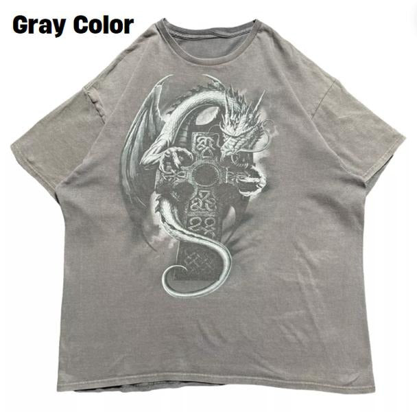 Vintage Y2K Dragon Tribal Jnco Style Graphic T Shirt Men's Skater Style MMA Elite, Unisex T-Shirt, Gift For Men Women Menswear Top Streetwear