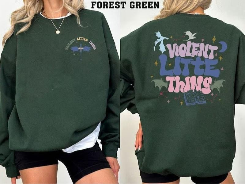 Violent Little Things Sweatshirt, Violet Sorrengail Shirts, Fourth Wing Fan Shirt, Xaden Riorson Shirts, Dragon Rider, Bookish Gift