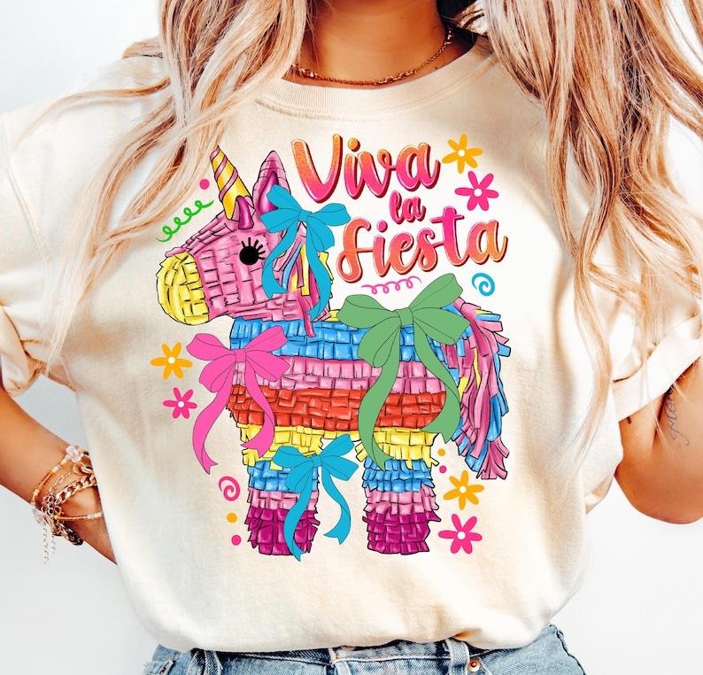 Viva La Fiesta Mexican Pinata Coquette Party Fiesta Vibes Festival 2025 T-Shirt