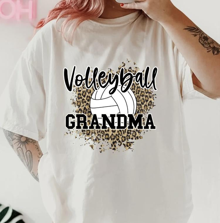Volleyabll Grandma Shirt ~ Unisex Apparel Relaxed Fit Printed In The USA Clothing Womenswear Casual Comfort Cotton Top Athletic Boho Chic