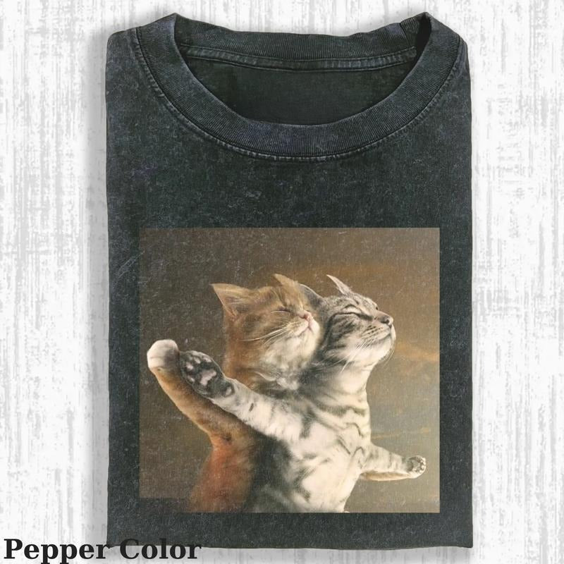 Wacky Cat Shirt, Funny Titanic T-shirt, Cute Cat Shirt, Meme Cat Shirt, Vintage 90s Style Tee, Graphic Shirt, Unisex Apparel