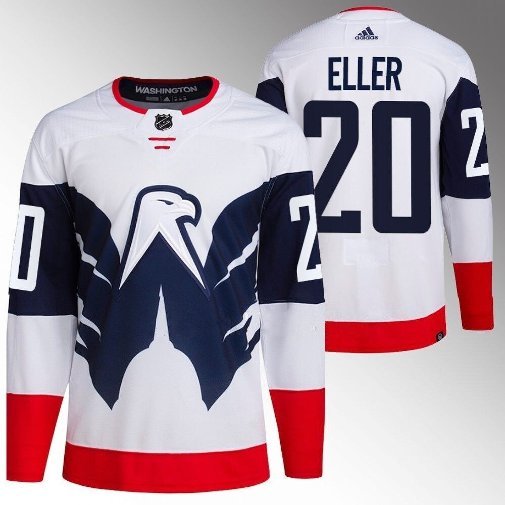 Washington Capitals #20 Lars Eller 2023 NHL Stadium Series White Jersey