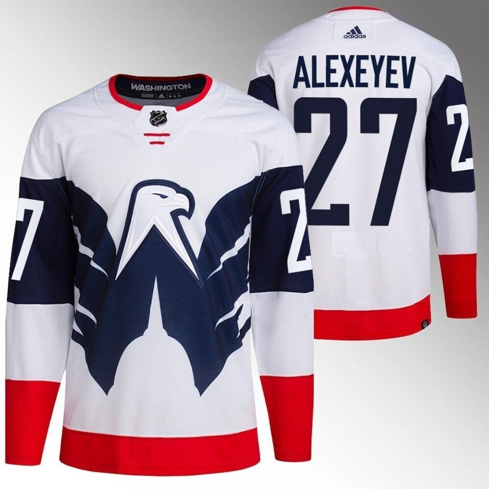 Washington Capitals #27 Alexander Alexeyev 2023 NHL Stadium Series White Jersey