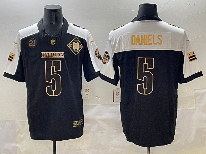 Washington Commanders #5 Jayden Daniels Redskins V3 Style 5