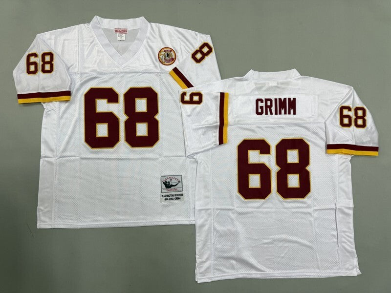 Washington Commanders #68 Russ Grimm Washington Redskins Style 1
