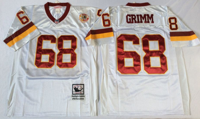 Washington Redskins #68 Russ Grimm Red Throwback Style 2